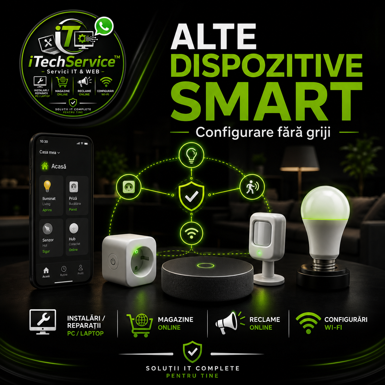Configurare alte dispozitive inteligente — iTechServiceTM