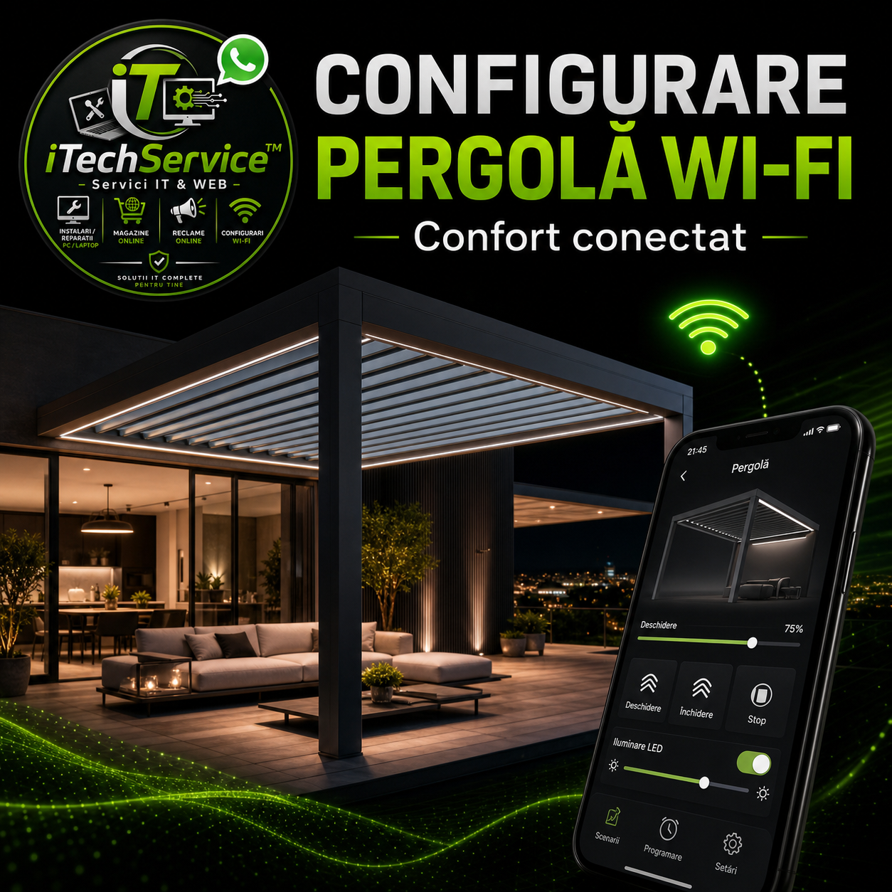 Configurare pergolă Wi-Fi — iTechServiceTM