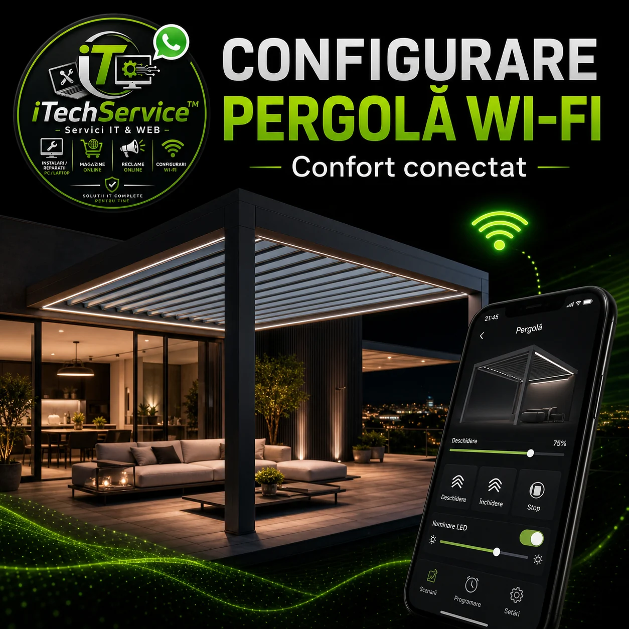 Configurare pergolă Wi-Fi — iTechServiceTM