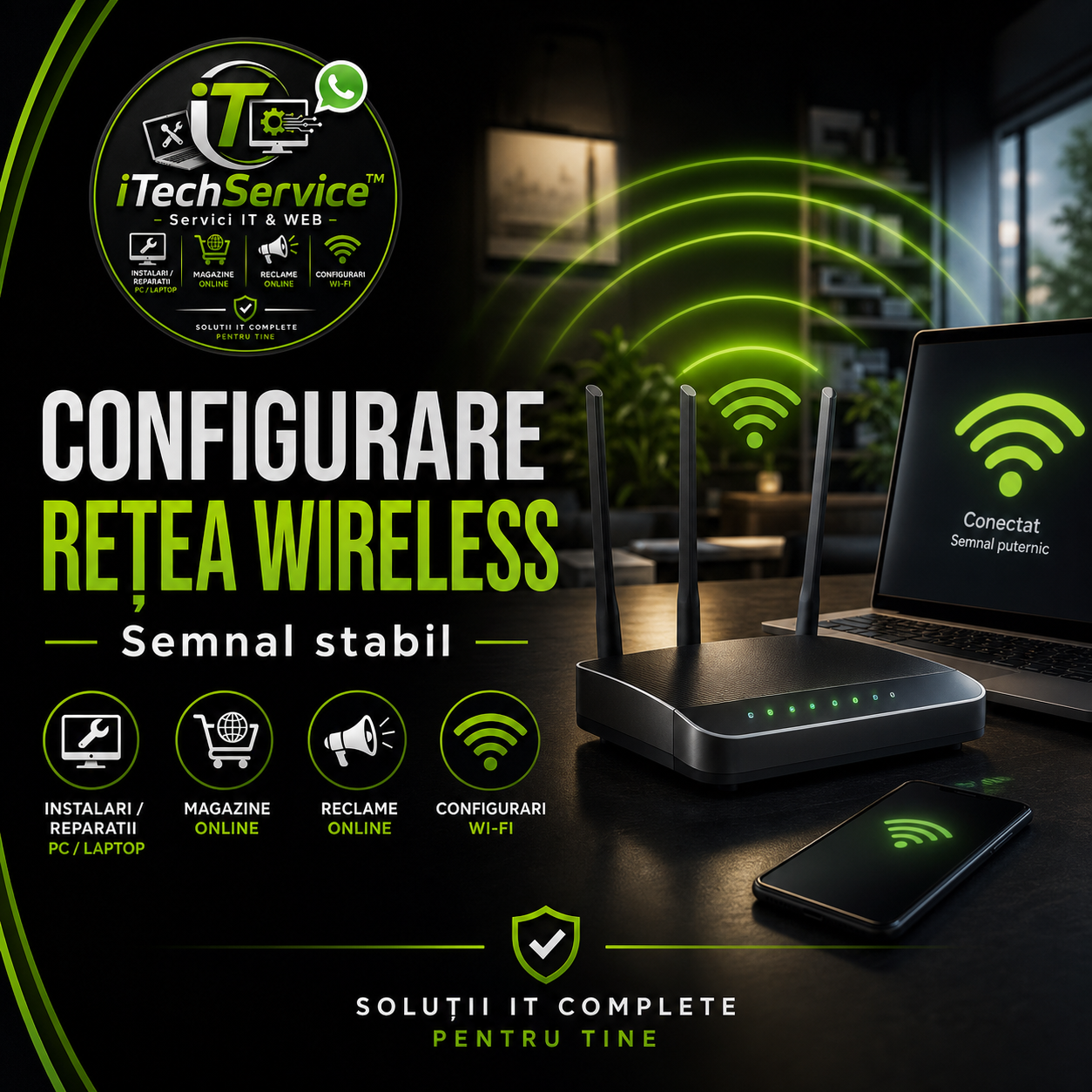 Configurare rețea wireless — iTechServiceTM