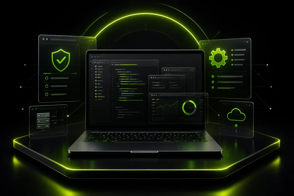 Laptop și interfețe pentru consultanță software