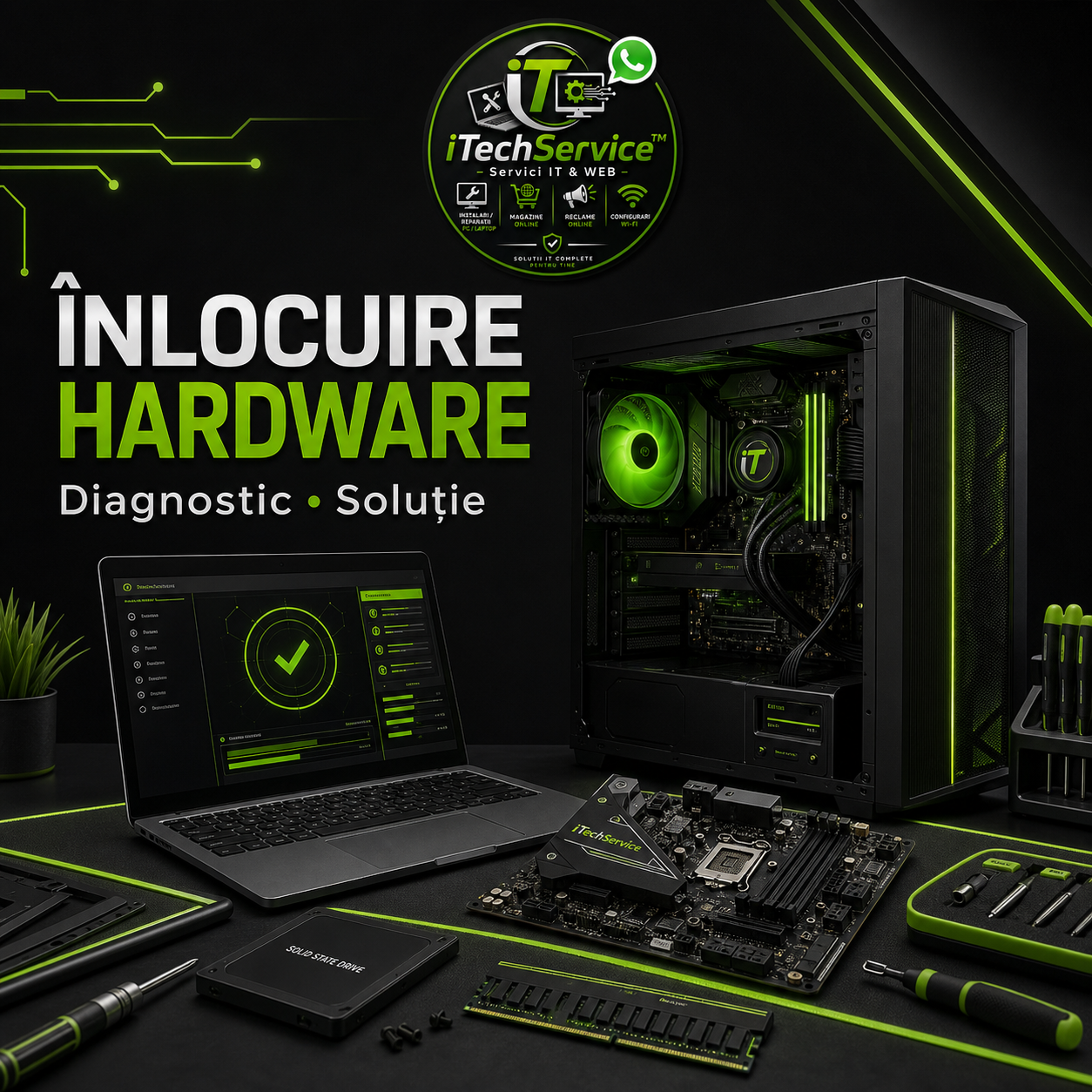 Înlocuire hardware PC / laptop — iTechServiceTM