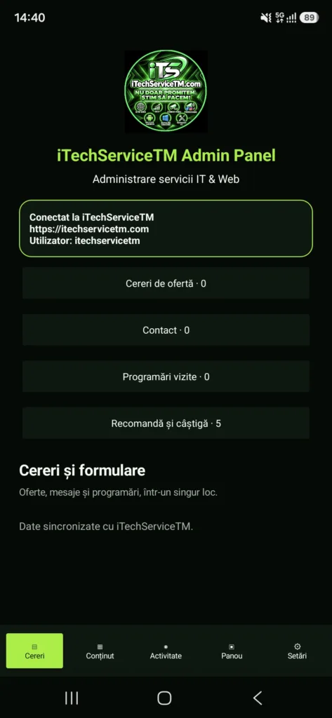 Încărcat din Portofoliu — aplicația iTechServiceTM Mobile