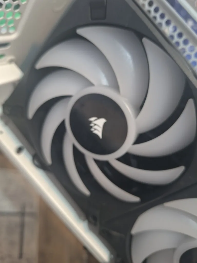 Corsair fan during maintenance operations