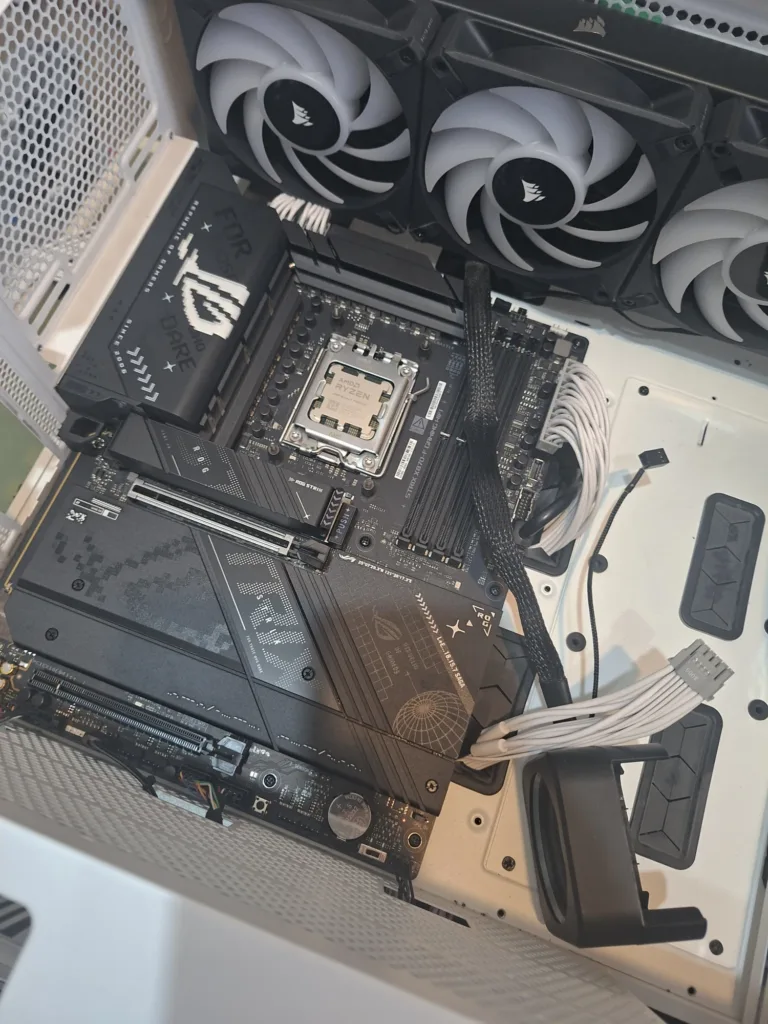 Assembling the ASUS ROG STRIX X870-F GAMING WIFI motherboard