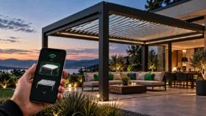 Wi-Fi pergola setup